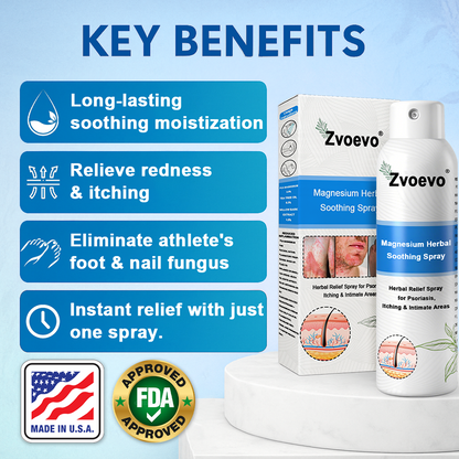 ✅ Official Store: Zvoevo® Magnesium Herbal Psoriasis Spray⚕️FDA Certified (Relieves psoriasis, eczema, and seborrheic dermatitis; treats acne; improves bacterial infections in intimate areas)