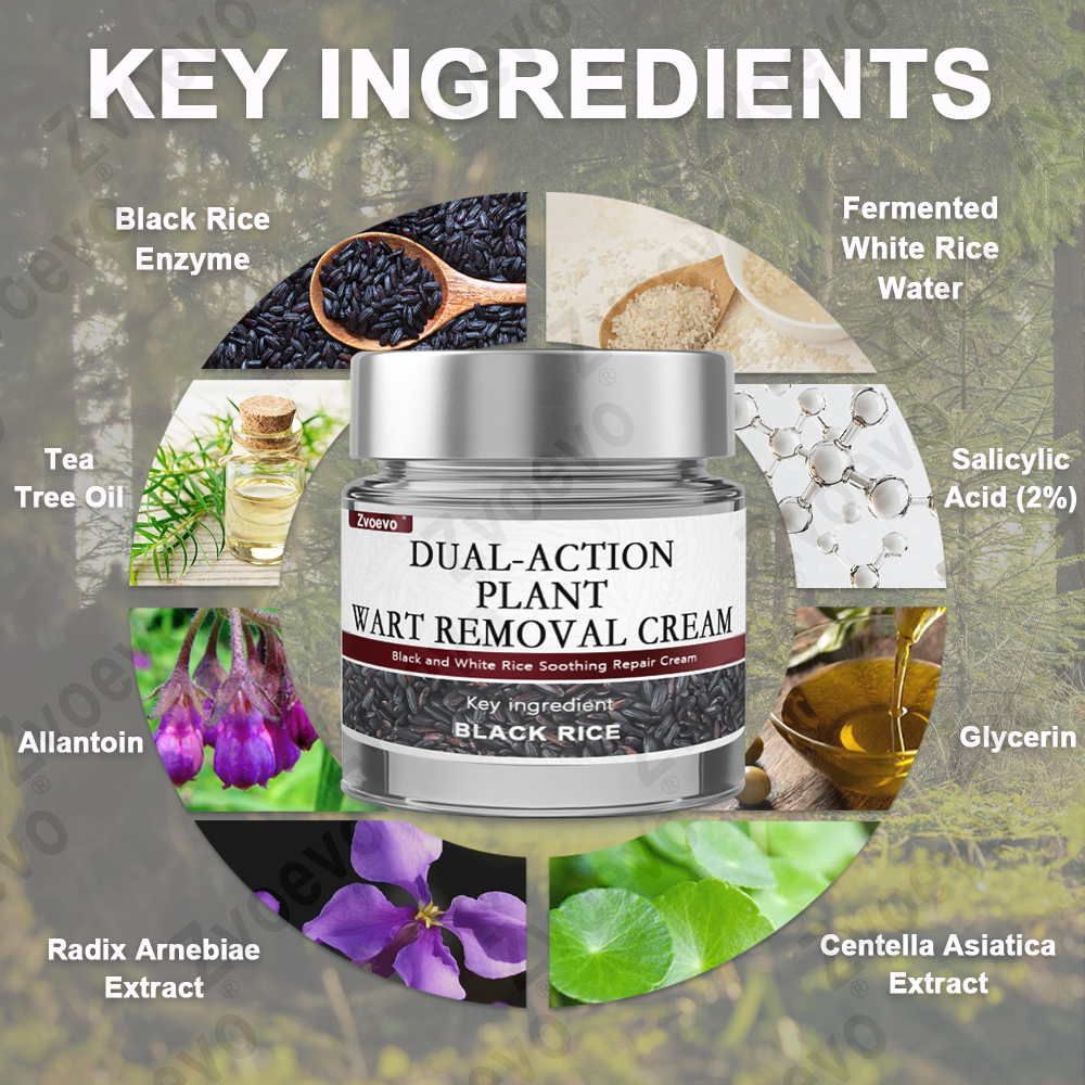 Zvoevo® Black Rice Essence Cream⚕️FDA Certified (Removes warts and skin growths, improves seborrheic keratosis, skin cancer, and hidradenitis suppurativa, treats purpura and eczema)