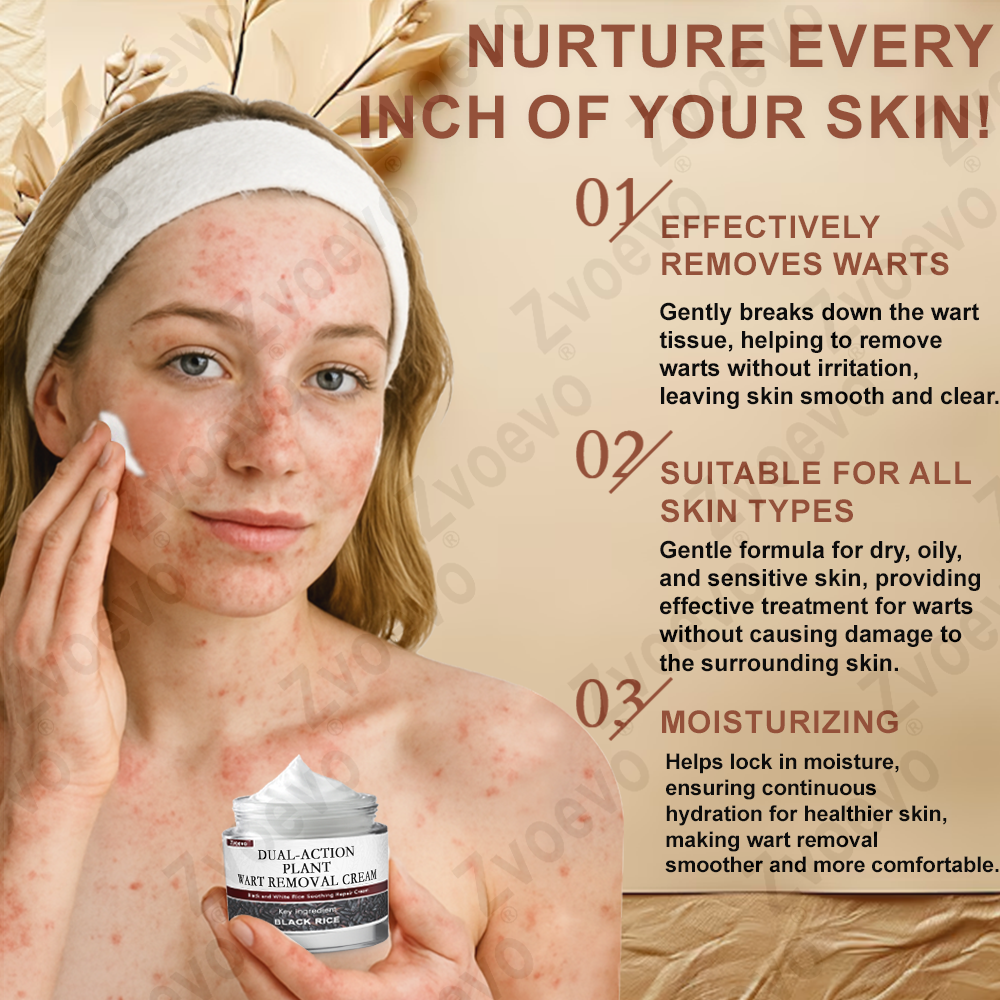 Zvoevo® Black Rice Essence Cream⚕️FDA Certified (Removes warts and skin growths, improves seborrheic keratosis, skin cancer, and hidradenitis suppurativa, treats purpura and eczema)