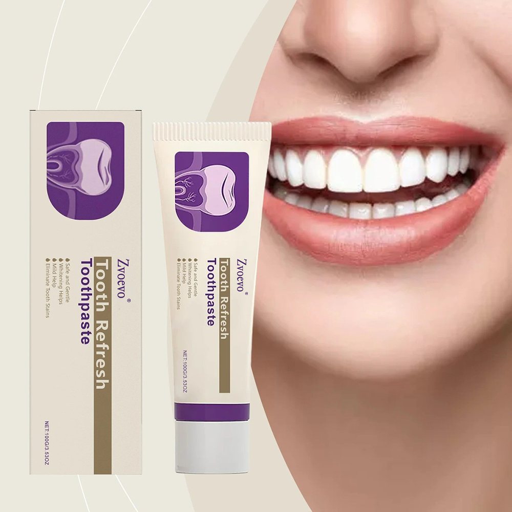 Zvoevo® Natural Oral Care Toothpaste😁🦷(Comprehensive fresh breath, removes plaque and tartar, prevents tooth loss, reverses gum recession, gentle care)