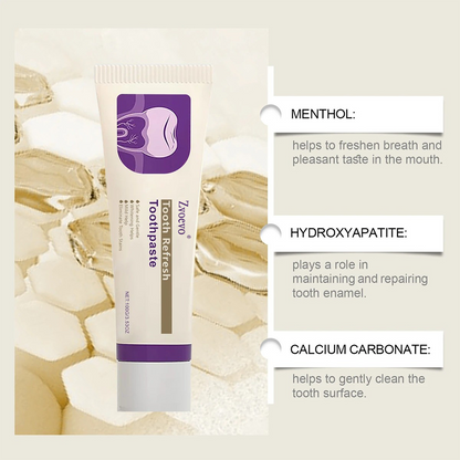 Zvoevo® Natural Oral Care Toothpaste😁🦷(Comprehensive fresh breath, removes plaque and tartar, prevents tooth loss, reverses gum recession, gentle care)