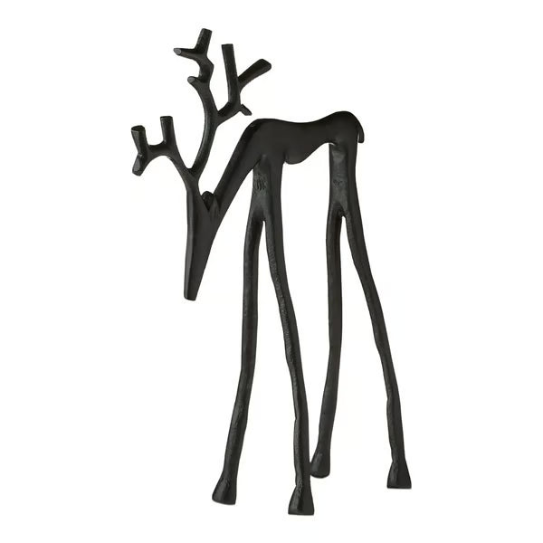 🎅Christmas bestsellers 🦌2 PC Black Reindeer Statues Christmas Decorations Set