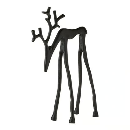 🎅Christmas bestsellers 🦌2 PC Black Reindeer Statues Christmas Decorations Set