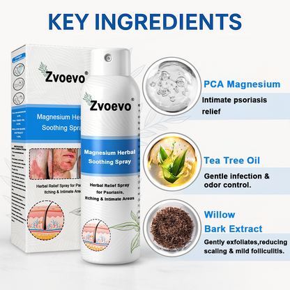 ✅ Official Store: Zvoevo® Magnesium Herbal Psoriasis Spray⚕️FDA Certified (Relieves psoriasis, eczema, and seborrheic dermatitis; treats acne; improves bacterial infections in intimate areas)