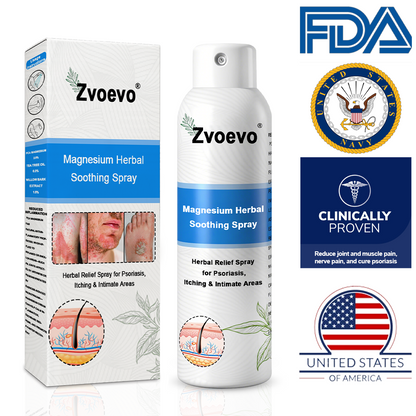 ✅ Official Store: Zvoevo® Magnesium Herbal Psoriasis Spray⚕️FDA Certified (Relieves psoriasis, eczema, and seborrheic dermatitis; treats acne; improves bacterial infections in intimate areas)